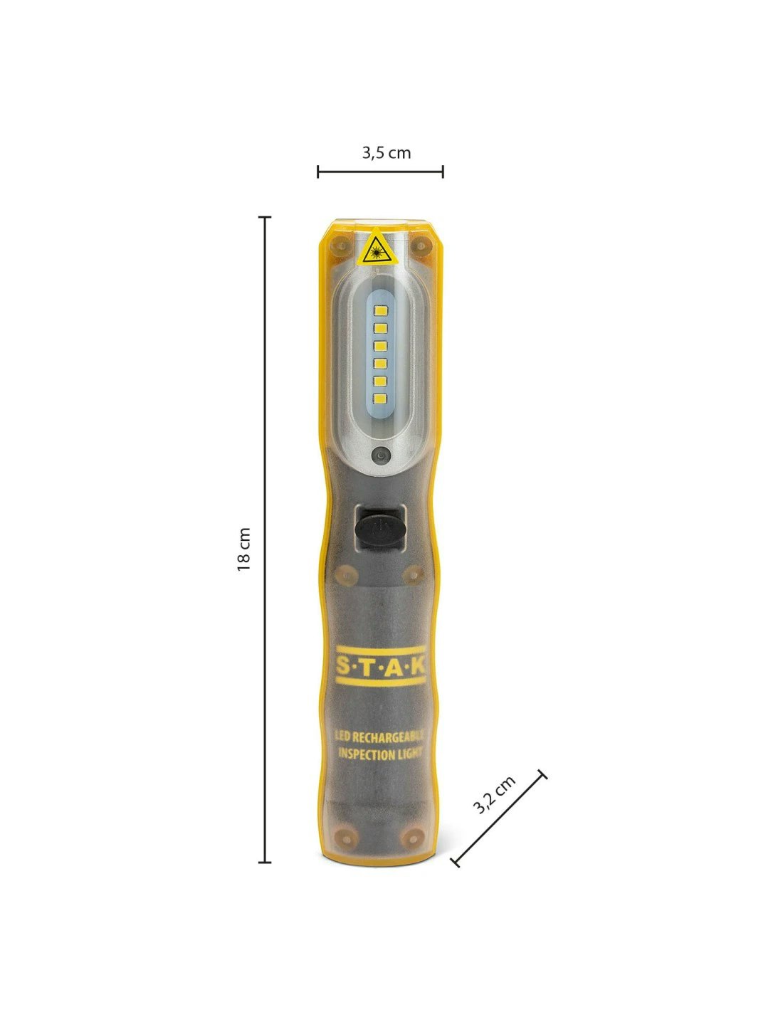 inspektionslampa på 300 lumen 3W LED