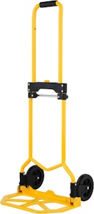 TRANSPORTKÄRRA HOPFÄLLBAR MAX 70 KG Stora 130 x 25 mm kullagrade och lättrullade hjul
