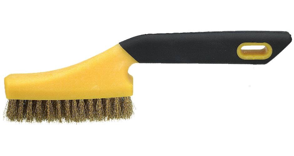 Kratsborste, mässingtråd ergonomisk Osborn 2 rader