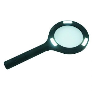 Lupp med LED-belysning 110 mm 3xCOB 2xAA