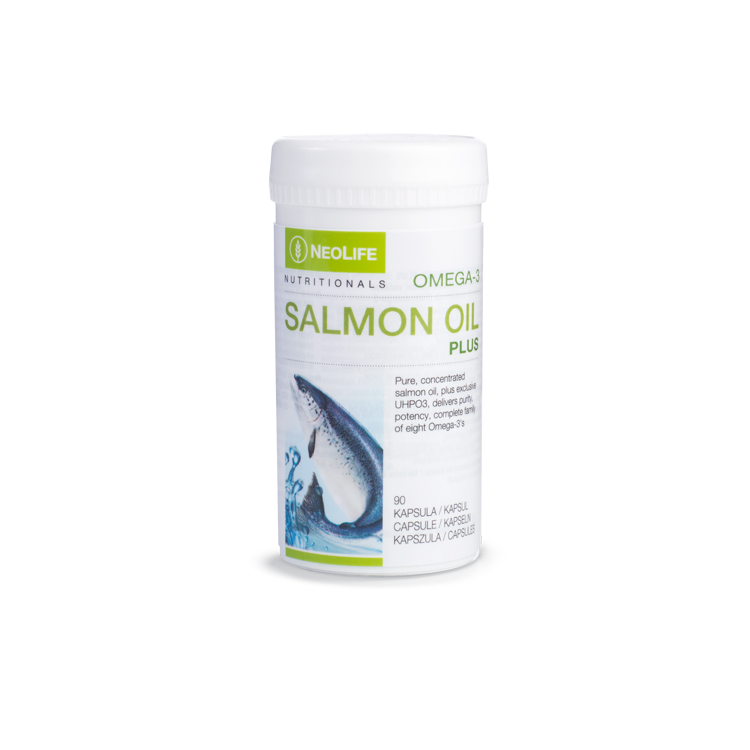 Omega 3 Salomon Plus.Ett perfekt sätt att öka innehållet av omega-3 fettsyror i din kost, Varje portion, 3 kapslar, av vår unika omega-3 formel ger 1,070 mg omega-3 fettsyror med standardiserade mängd