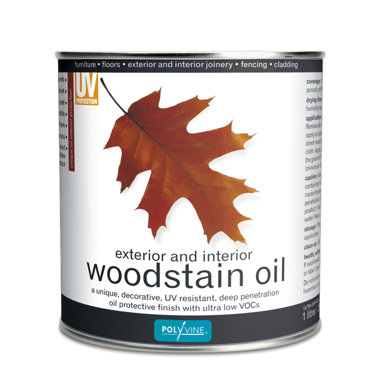 Polyvine® Wood Stain Oil (färgad olja/bets) EBONY