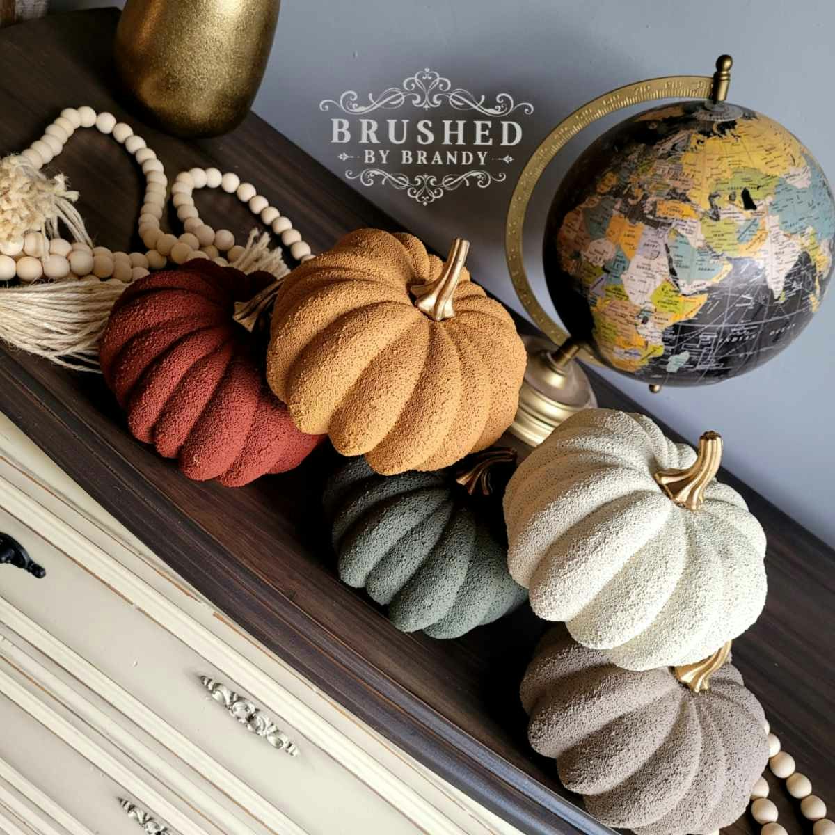 Dixie Belle CHALK Mineral Paint - PUMPKIN SPICE - Photo Credit: @brushedbybrandy