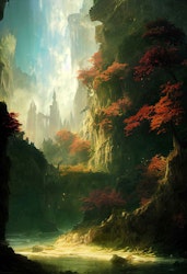 MINT - A1 Decoupagepapper (ca 59x84cm) - FOREST FANTASY