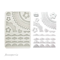Stamperia - Silikonform - A5 (ca 14x21cm) - FLOWERS & EMBELIHMENTS