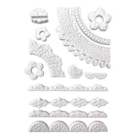 Stamperia - Silikonform - A5 (ca 14x21cm) - FLOWERS & EMBELIHMENTS