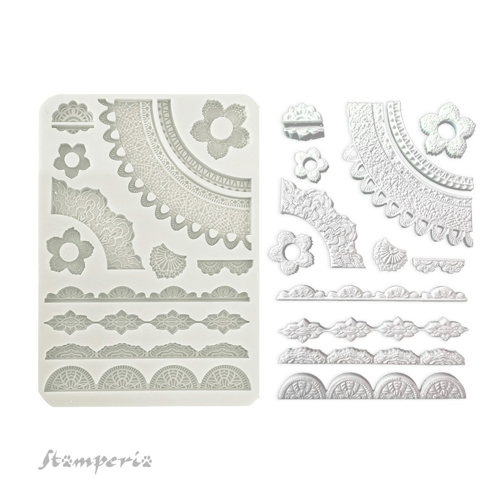GJUTFORM - Stamperia Silikonform - CORNERS & ORNAMENTS