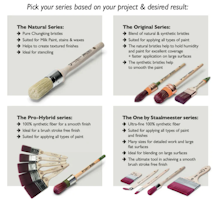 Staalmeester® - Pro-Hybrid - Round Brush Nr 10 - Målarpensel (ca 22mm)
