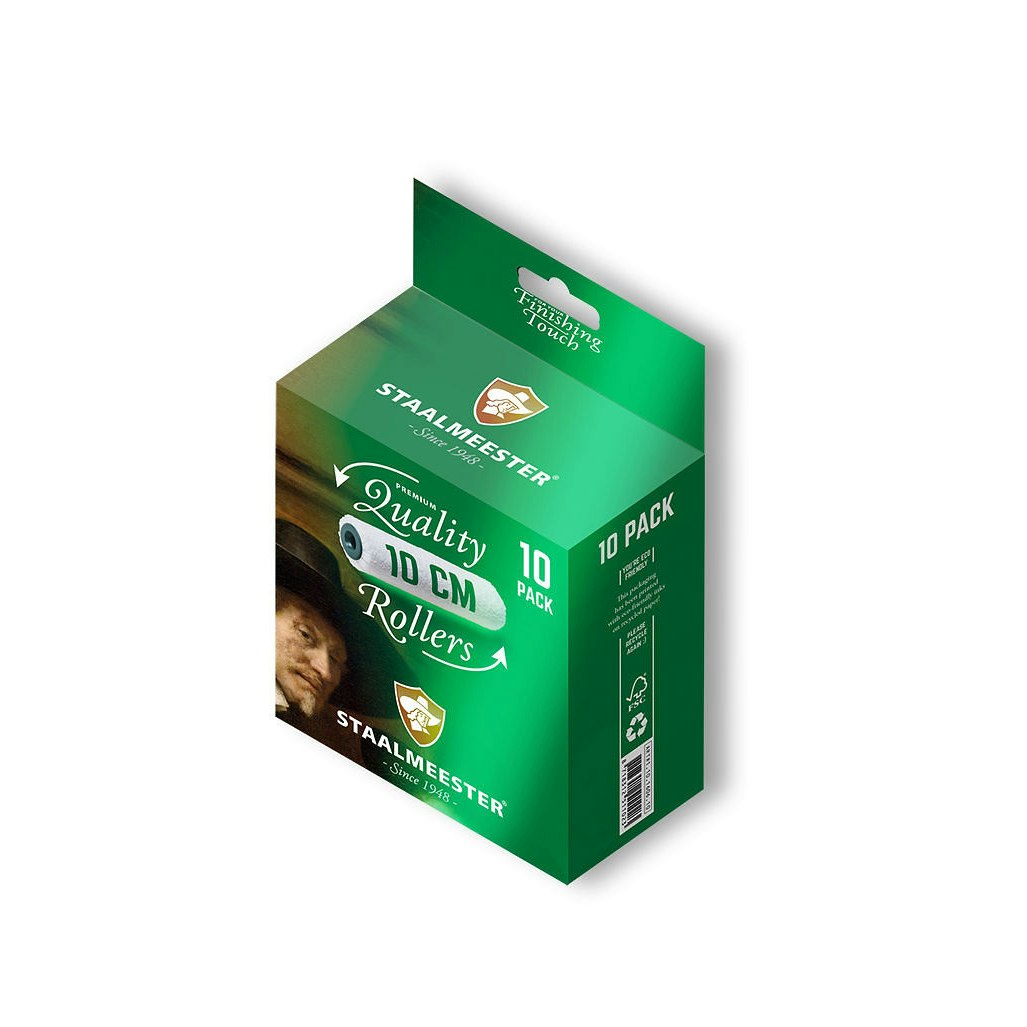 Staalmeester® Mikrofiltrulle 10cm - 10 pack