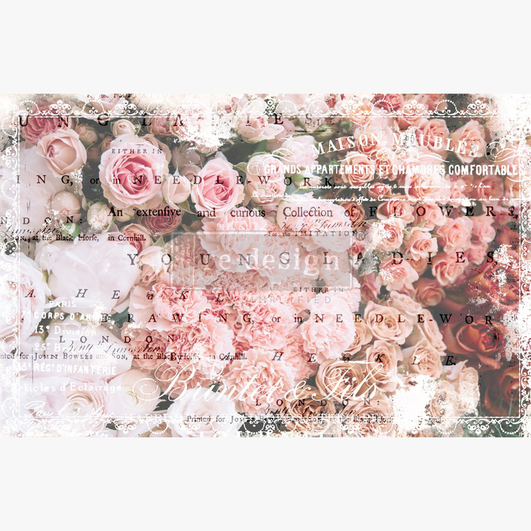 Re Design Tissue Paper - Angelic Rose Garden 48x76cm