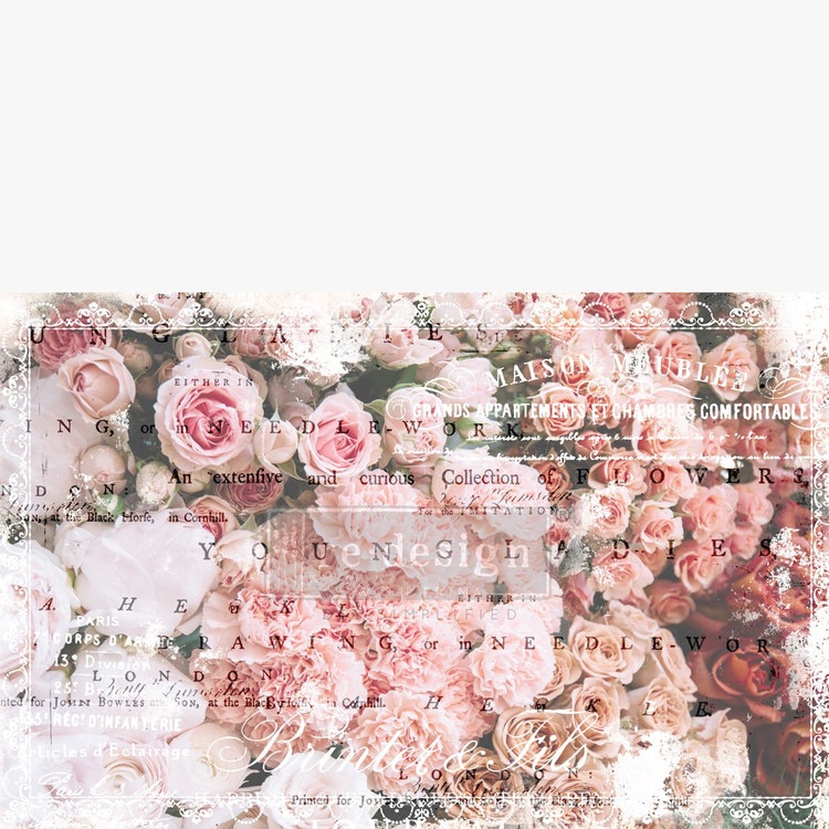 Re Design Tissue Paper - Angelic Rose Garden LT 48x76cm