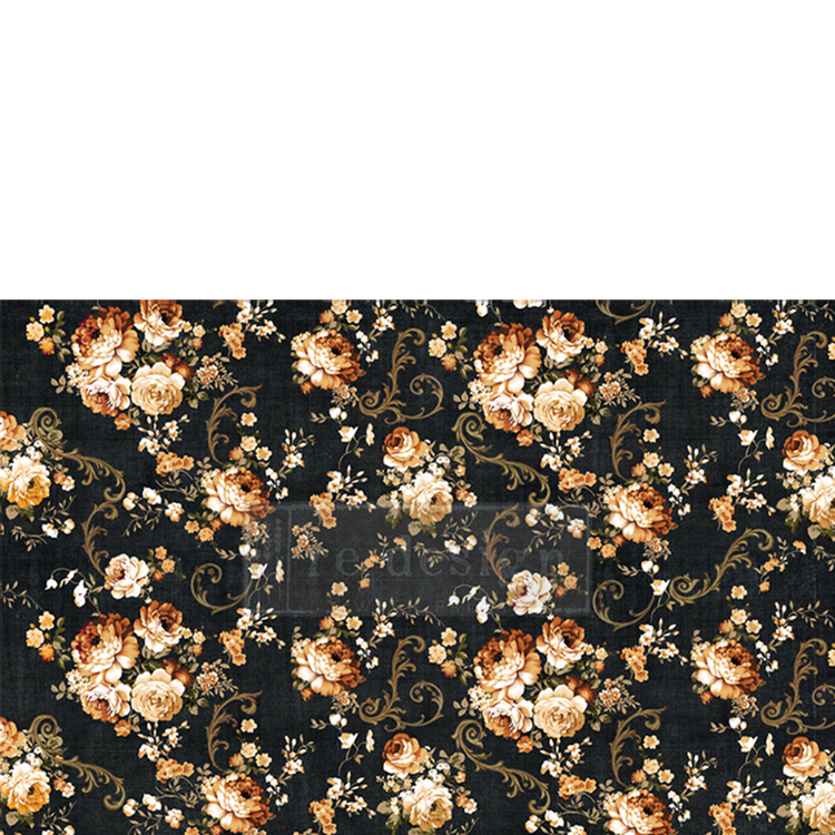 Re Design Tissue Paper - Dark Floral 48x76cm