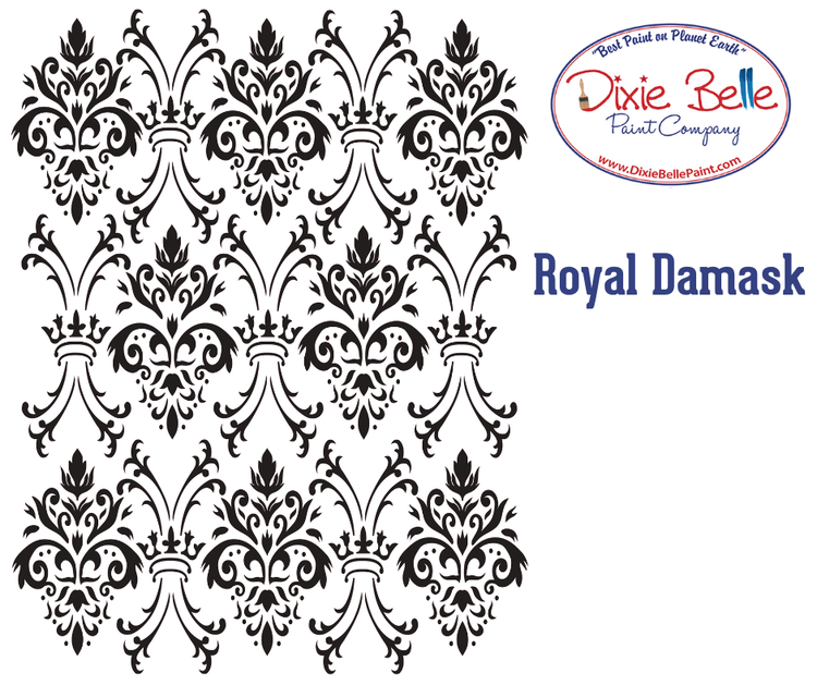 SCHABLON - Belles and Whistles Stencil - Royal Damask