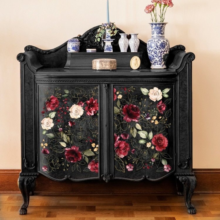 Re Design Décor Transfer - Midnight Floral