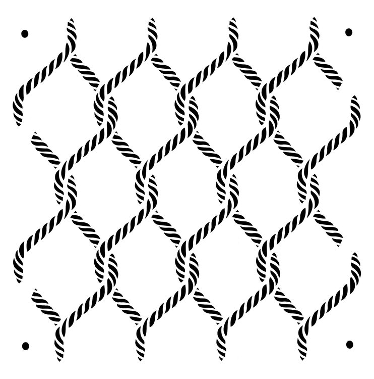 SCHABLONER - Posh Chalk Stencil - Posh Knots