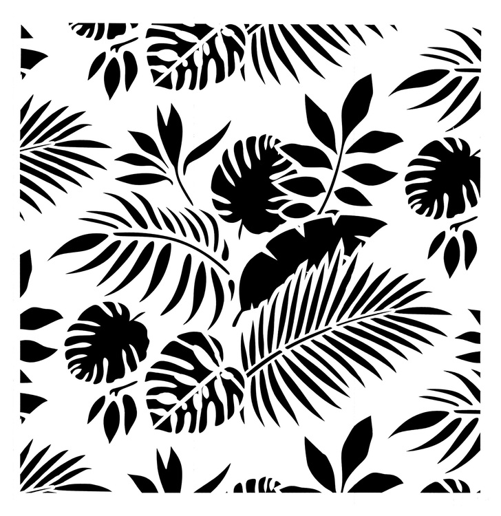 SCHABLON - Posh Chalk® Stencils - Tropical Leaves
