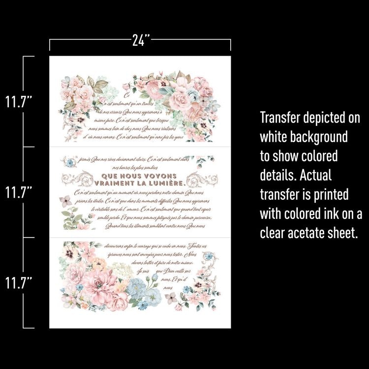 Re Design Décor Transfer - Pure Light Floral