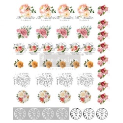 Re Design Décor Knob Transfers® - Vintage Rose ca 23x28cm