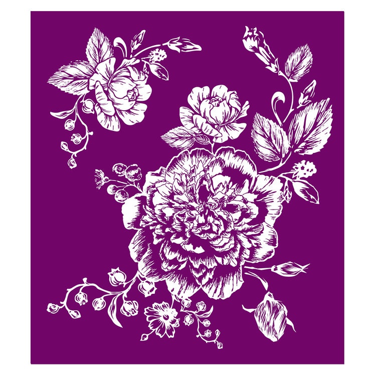 BELLES & WHISTLES - Silk Screen Stencil  - Floral