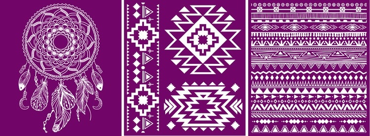 BELLES & WHISTLES - Silk Screen Stencil - Western Boho