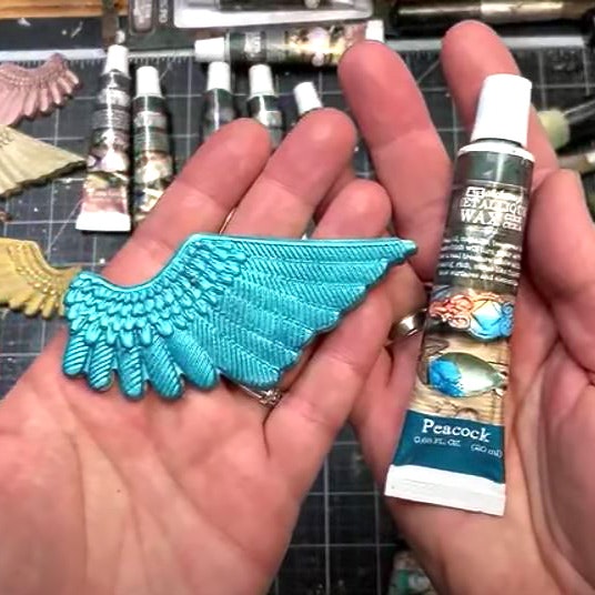 FINNABAIR Art Alchemy Metallique Wax - Peacock