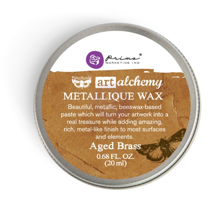 Art Alchemy METALLIQUE WAX - Metallisk Vaxpasta AGED BRASS 20ml