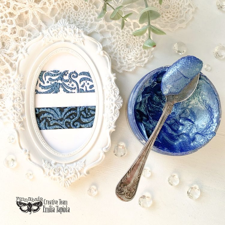 Finnabair - Art Extravagance Jewel Texture Embossing Paste - BLUE OPALS