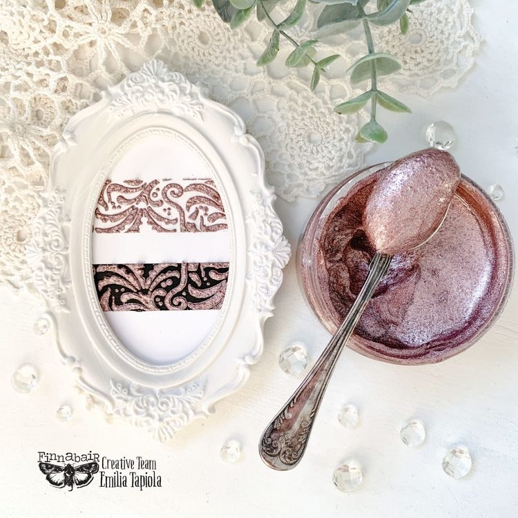 Finnabair - Art Extravagance Jewel Texture Embossing Paste - ROSE QUARTS