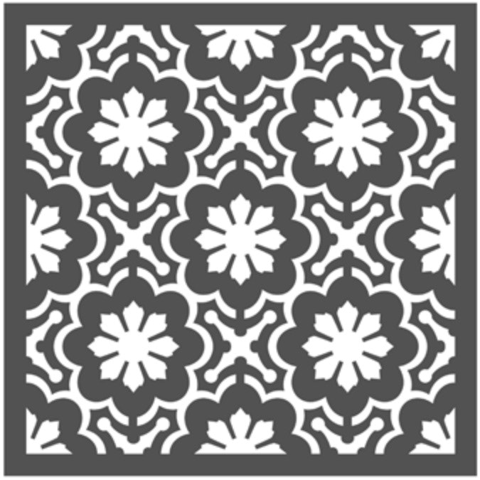 Re Design Schablon - Dainty Fleur