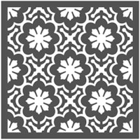 Re Design Schablon - Dainty Fleur ca 56x56cm