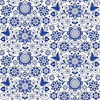 BLUE GRASS ORNATE - Belles and Whistles Rice Papers: 3st ark à ca 30x32cm