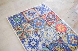 COLORFUL TILES - Belles and Whistles Rice Papers: 3st ark à ca 30x42cm