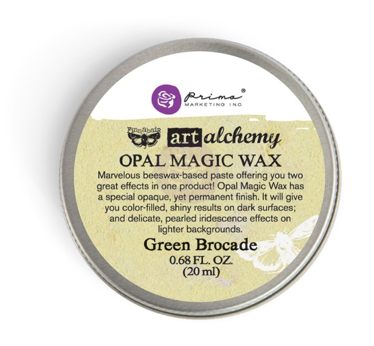 Art Alchemy Opal Magic Wax Paste - Metallisk Vaxpasta GREEN BROCADE