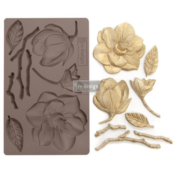 Re Design Decor Moulds - Winter Blooms - Silikonform / Dekorform