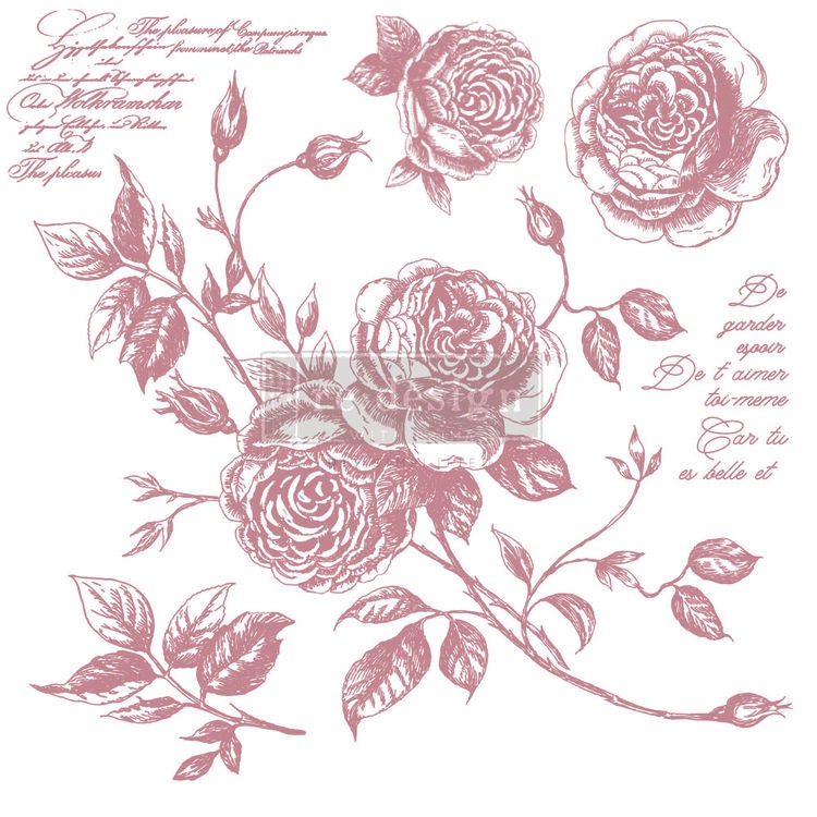 Re Design Dekorstämpel -  Romance Roses