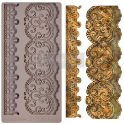 ReDesign Décor Moulds® - Silikonform - CECE Border Lace  (ca13x25cm)
