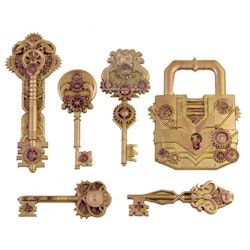 ReDesign Décor Moulds® - Silikonform - Mechanical Lock & Key