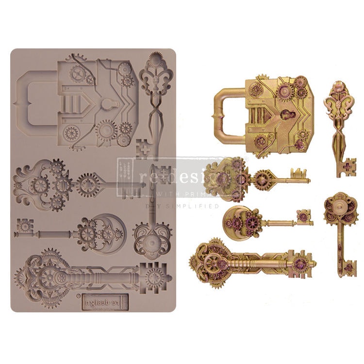 ReDesign Decor Mould - Silikonform - Mechanical Lock & Key
