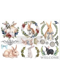 Re Design Décor Transfers® - Cotton Tail - LITEN ca 30x46cm