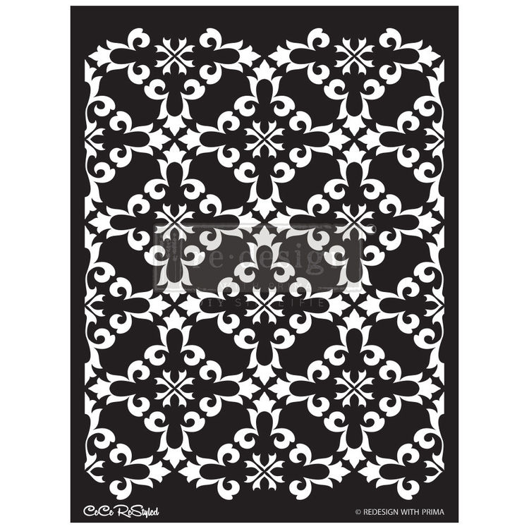SCHABLON - Re Design Stencil - CECE Gothic Trellis