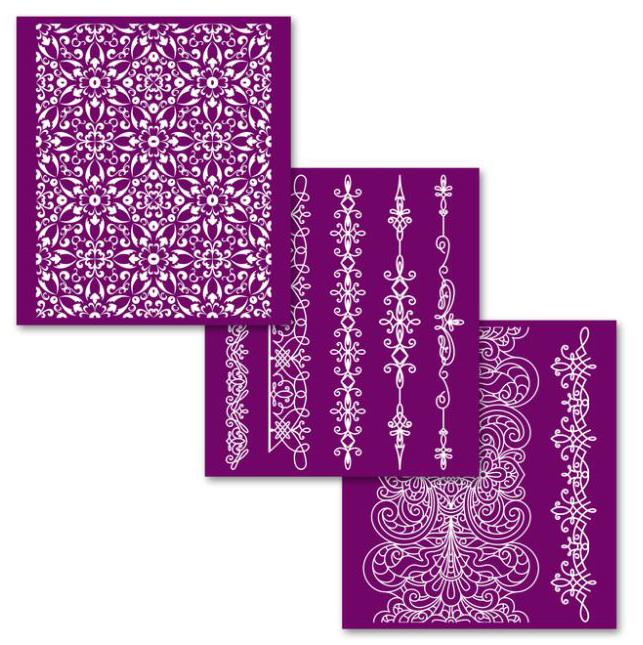 SCHABLONER Belles and Whistles - Silk Screen Stencils - DELICATE LACE