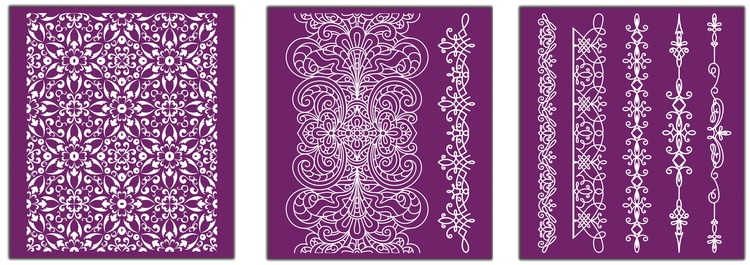SCHABLONER Belles and Whistles - Silk Screen Stencils - DELICATE LACE