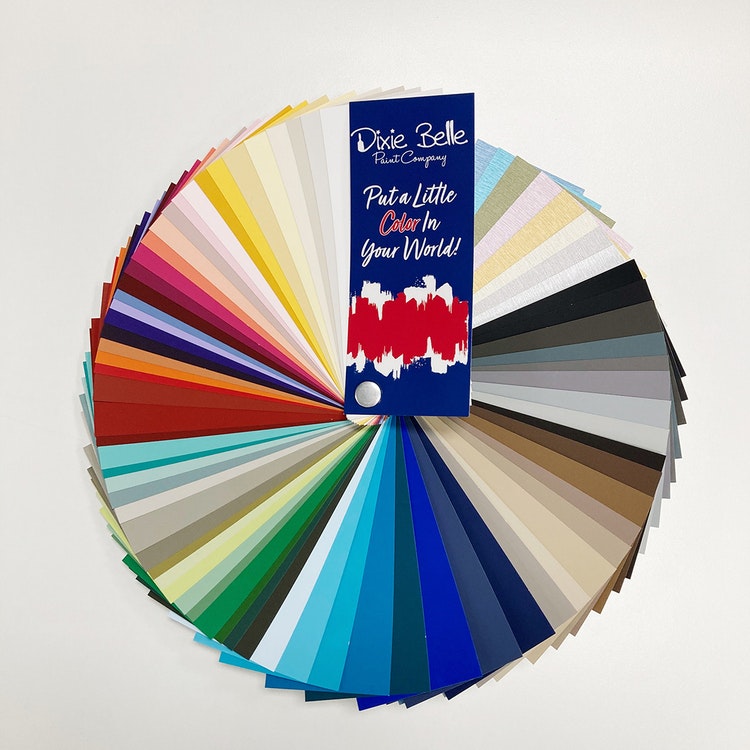 Dixie Belle Fan Deck - Chalk Mineral Paint - Färgkarta
