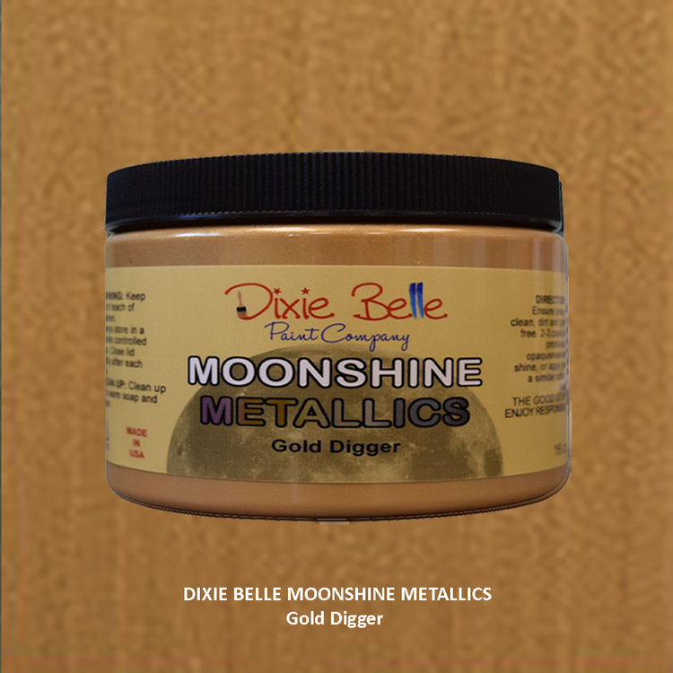 Metallfärg - Dixie Belle Moonshine Metallics - Gold Digger