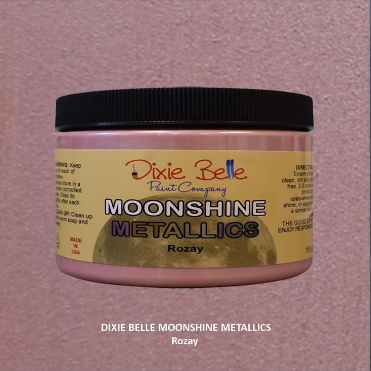 Metallfärg - Dixie Belle Moonshine Metallics - Rozay