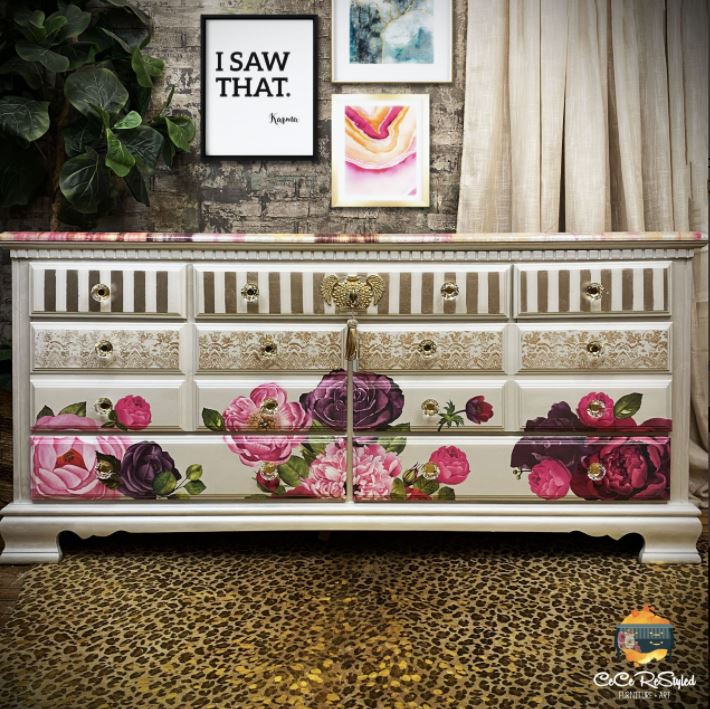 TRANSFER - Re Design Décor Transfers® Lush Floral I - @CeCeReStyled