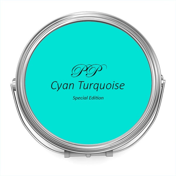Autentico® VINTAGE - PP Cyan Turquoise - PAINTED PIECES Webbutik med stort  utbud färg och DIY- dekorprodukter.