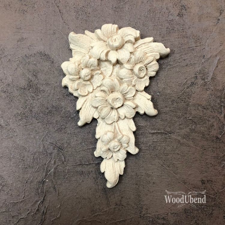 WoodUbend® 1674 Flower Garland (S), mått 11x7cm