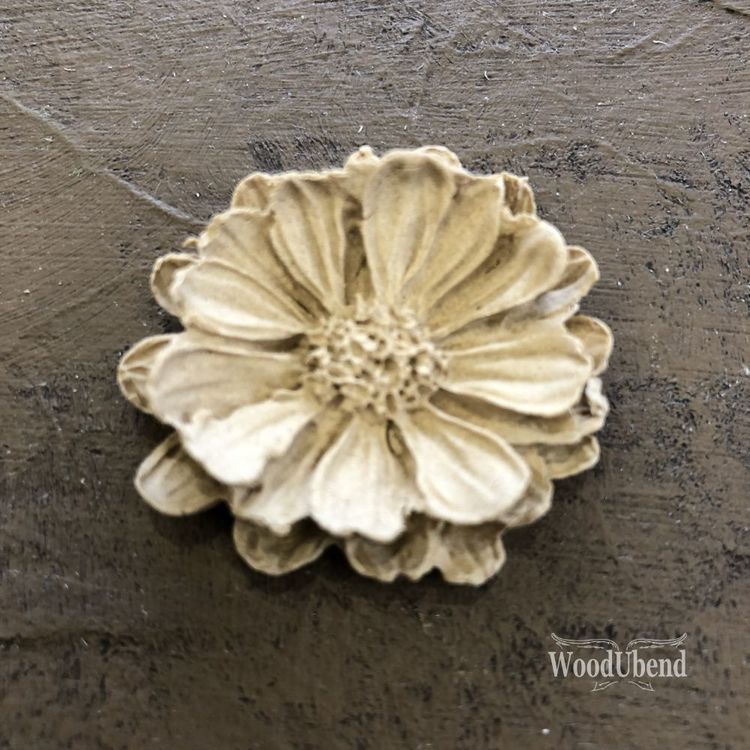 WoodUbend® 1117 Petaled Flower (M) mått 3.5x5.5cm