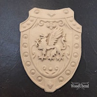 WoodUbend® 2026 Shield, mått 25x19cm